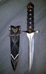 Dark Assassin Dagger with Sheath