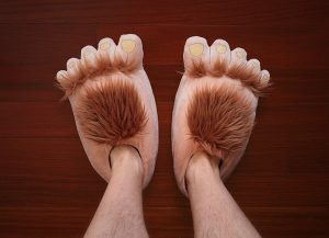 Plush halfling slippers