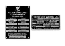 Firefly Builder's Plaques TV Metalized Sticker
