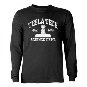 Tesla Tech Long Sleeve Dark T-Shirt by CafePress