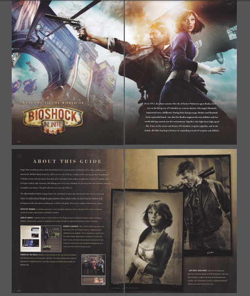 BioShock Infinite Strategy Guide with Bird/Cage Key