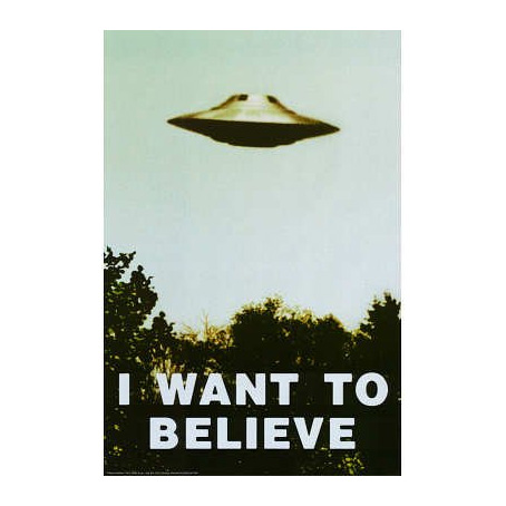  Kopoo X Files I Want to Believe Mulders Office Tv Show Poster,  16 x 24 (40 x 60 cm) : Office Products