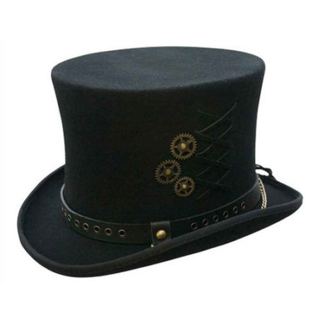 Wool Steampunk Top Hat