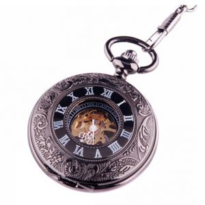 Steampunk Pocket Watch with Roman Numerals
