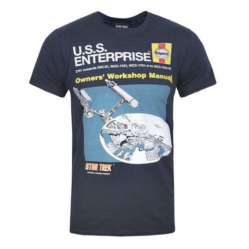 Official Haynes Manual Star Trek Enterprise Men's T-Shirt