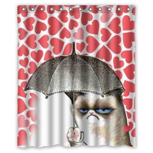 Grumpy Cat "I Have a Umbrella" Shower Curtain
