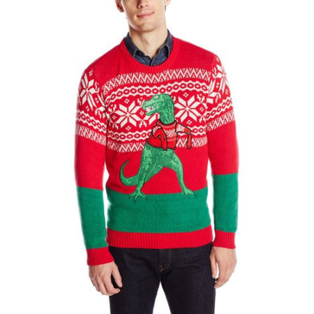 Trex Dinosaur Christmas Sweater