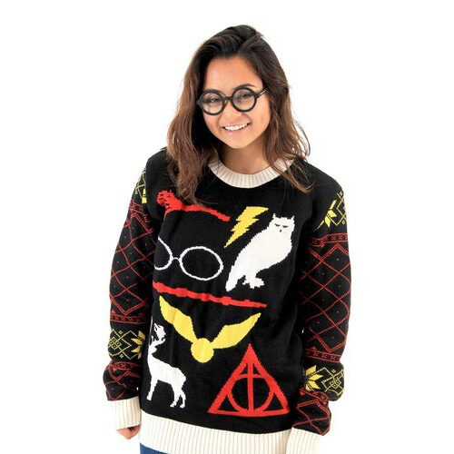 Harry Potter Deathly Hallows Ugly Christmas Sweater