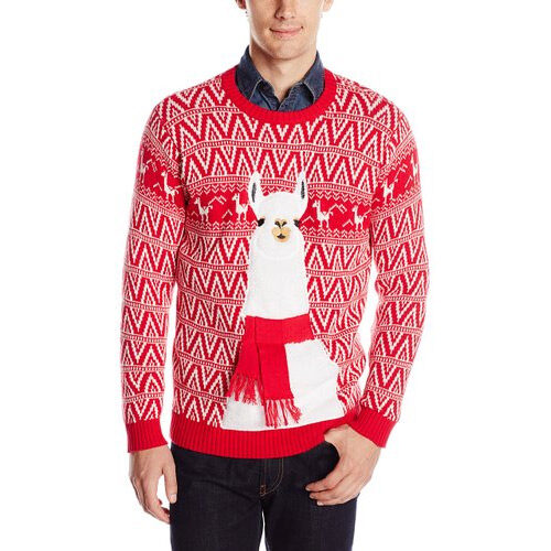 Festive Llama Christmas Sweater