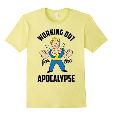 Fallout Vault Boy Working Out T-Shirt