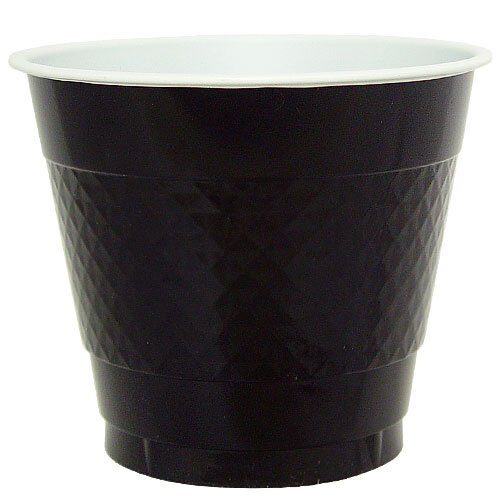 Halloween 50 Count Black Plastic Cups