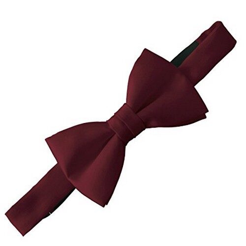 Doctor Who Style 100% Satin Burgundy Bow Tie