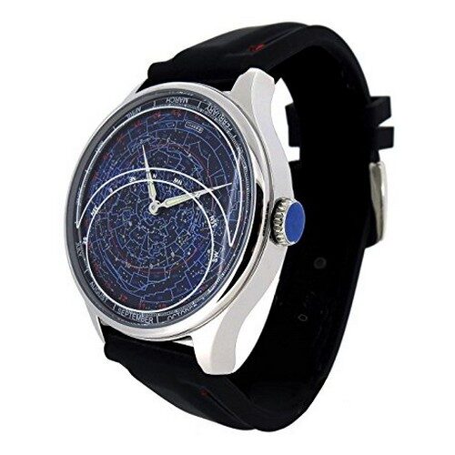Planisphere and Astronomy Celestial Timepiece Watch