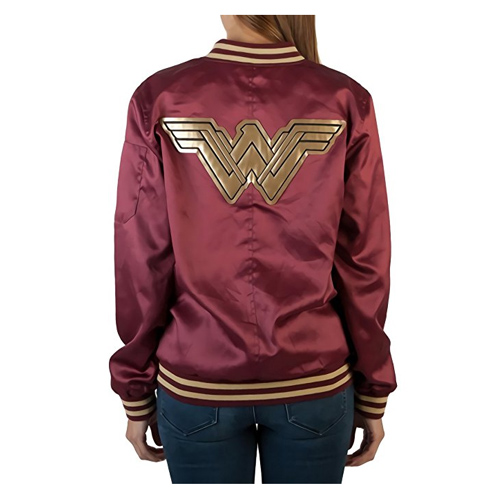 Wonder Woman Logo Bomber Jacket