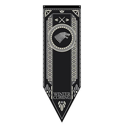 Game of Thrones House Stark Tournament Banner 19 x 60 in