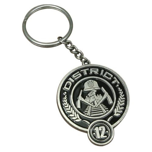 The Hunger Games Movie "District 12" Metal Keychain