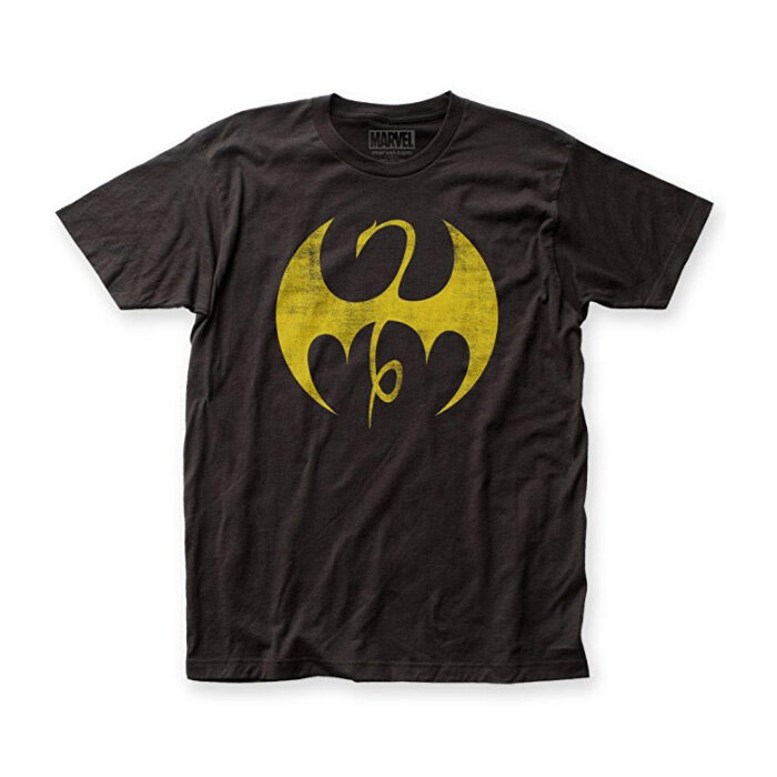 Iron Fist - Mens Distressed Logo Fitted Jersey T-Shirt