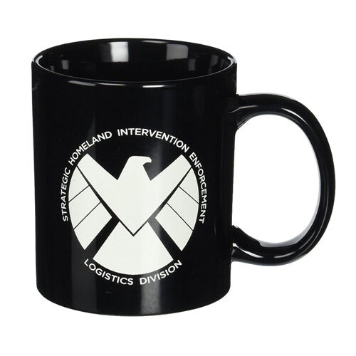 Agents of SHIELD 20oz. Black Ceramic Coffee Mug