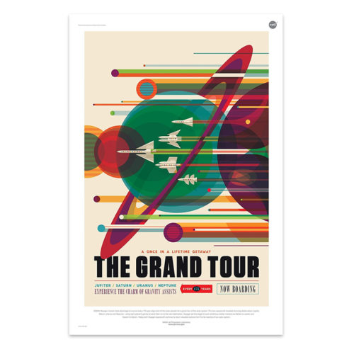 The Grand Tour - NASA JPL Space Tourism Travel Poster