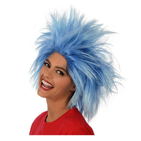 Kangaroo's Funky Spiky Blue Wig; Costume Wig
