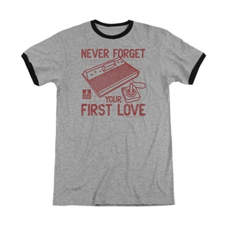 Atari First Love Adult Heather Ringer Shirt