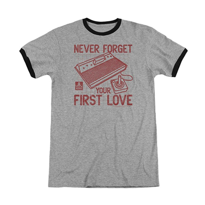 Atari First Love Adult Heather Ringer Shirt