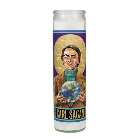 Carl Sagan Secular Saint Candle - 8.5 Inch