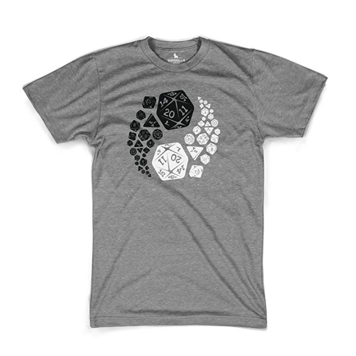 D&D Yin-Yang D20 T-Shirt for Roleplayers