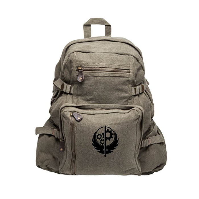 Fallout Brotherhood of Steel Canvas Backpack Bag