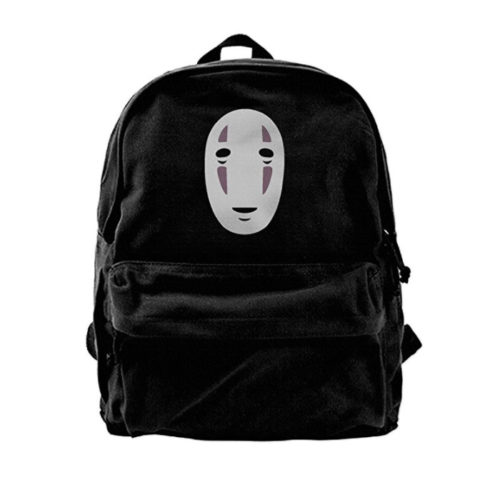 No-Face Spirited Away Canvas Backpack Travel Bag