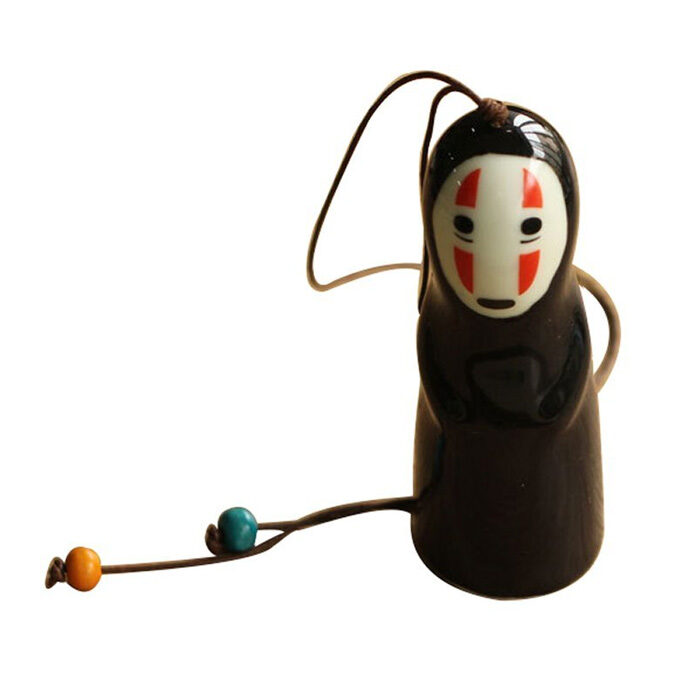 Spirited Away No Face Ceramic Wind Chime Ornament