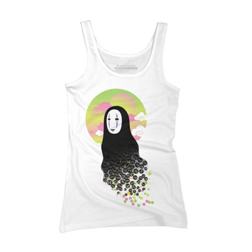 No Face and Soot Sprites Juniors' Graphic Tank Top