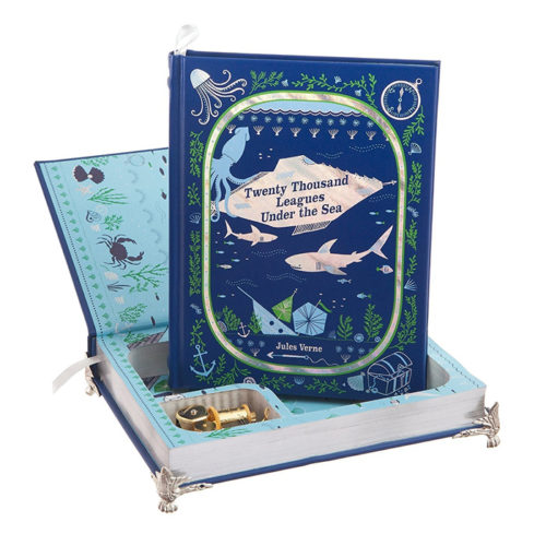 20,000 Leagues Under the Sea Hollow Book Music Box Jules Verne