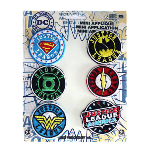 DC Comics Justice League 6 Embroidered Patch Set