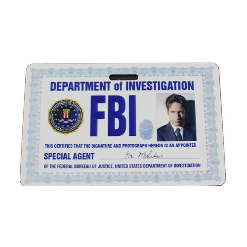 Fox Mulder X-Files ID Badge Prop
