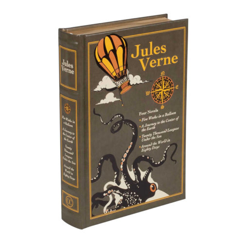Leather-bound Classics: Jules Verne 4 Novels