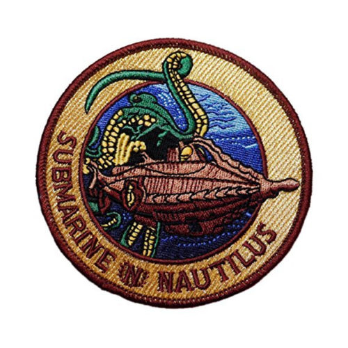 20,000 Leagues Under the Sea Nautilus 3 1/2" Embroidered Patch