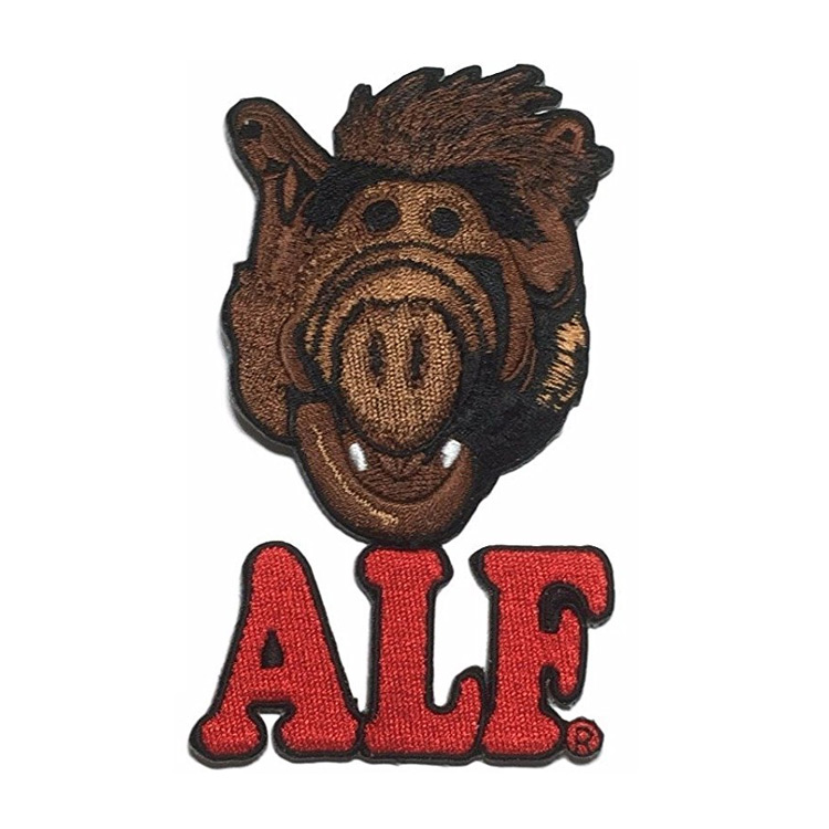 Alf Embroidered Iron On Patch Set of 3
