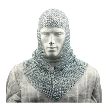 Knight Warrior Chain Mail Coif Armor Prop Costume