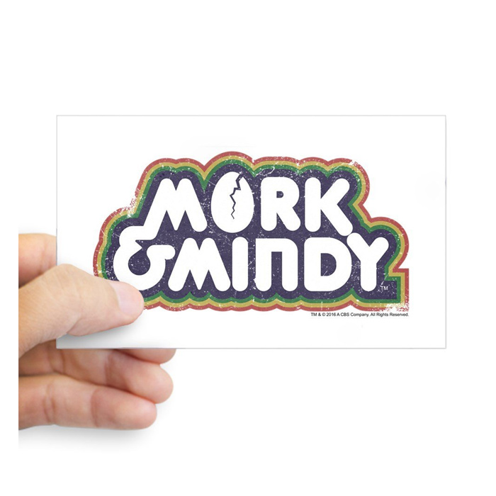 Mork & Mindy Logo Bumper Sticker Car Decal
