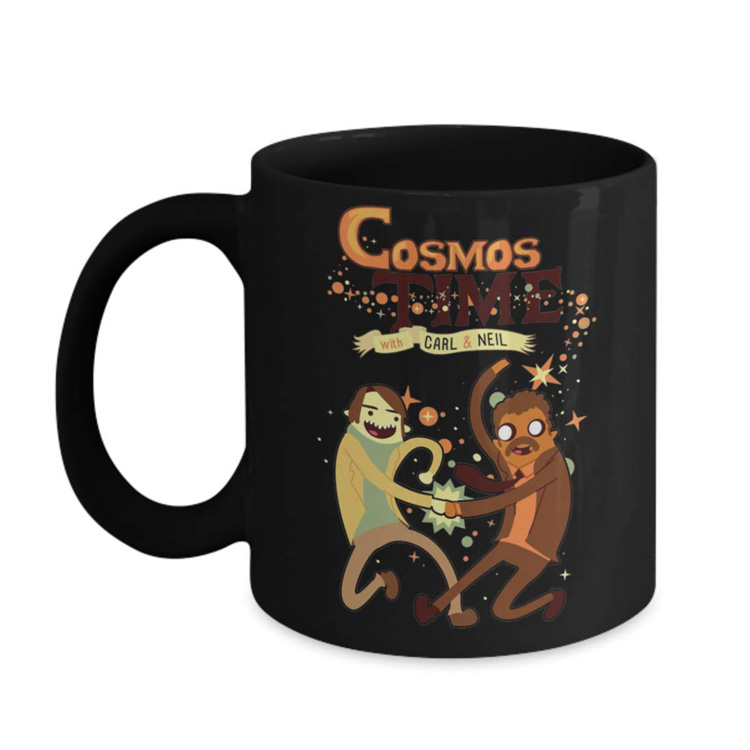 Carl Sagan Cosmos Time Mug with Neil Degrasse Tyson