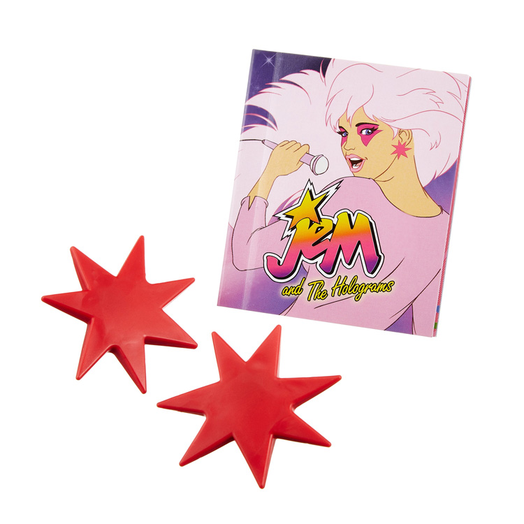 Jem and the Holograms Light-Up Synergy Earrings and Illustrated Book