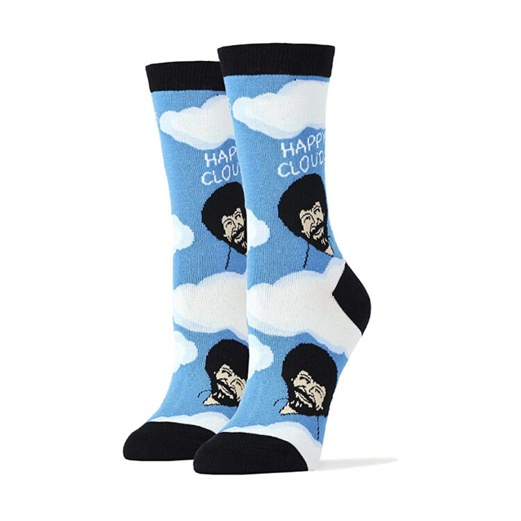 Bob Ross "Happy Clouds" Socks