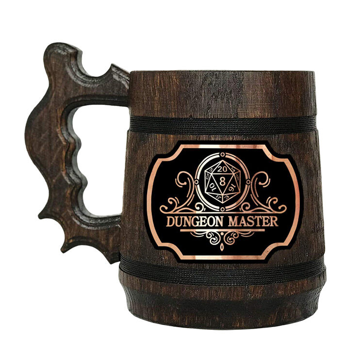 Dungeon Master Wooden Tankard / Mug