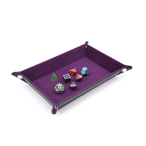 Dice Folding Tray with Purple Velvet by IvyFieldDice