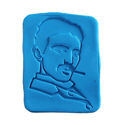 Nikola Tesla Fondant Stamp & Cookie Cutter