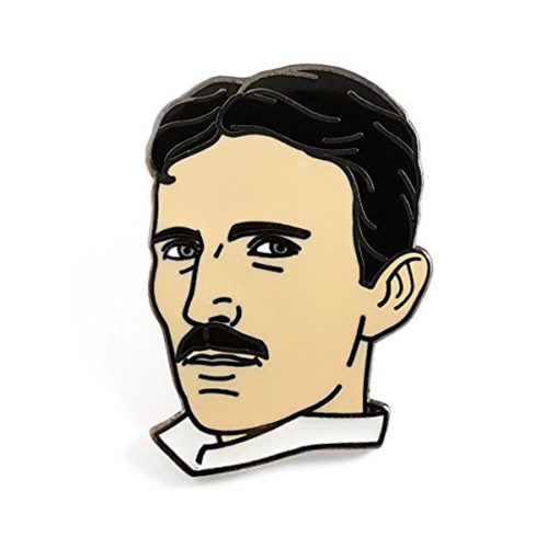 Nikola Tesla Lapel Pin by Pinsanity