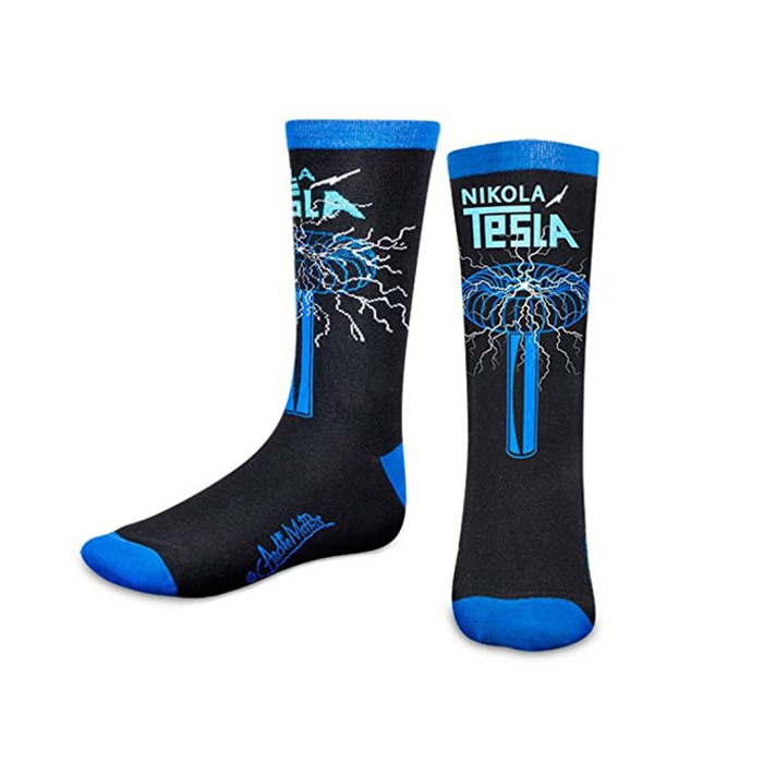 Nikola Tesla Coil Socks