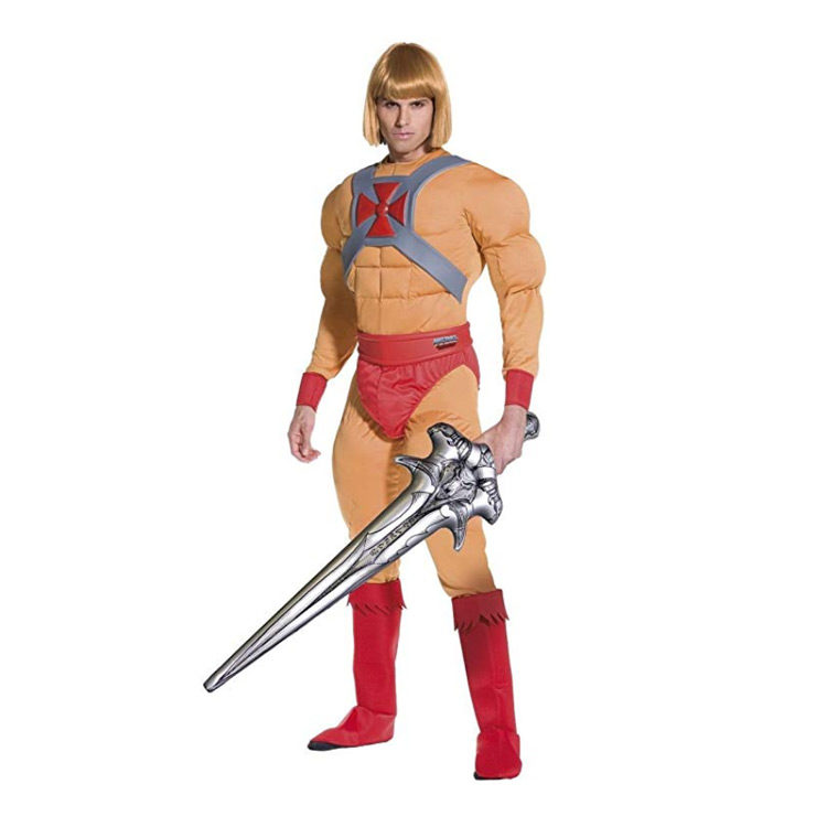 He-Man Costume with Inflatable Sword