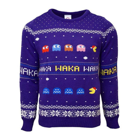 Officially Licensed Pac-Man Christmas Ugly Sweater